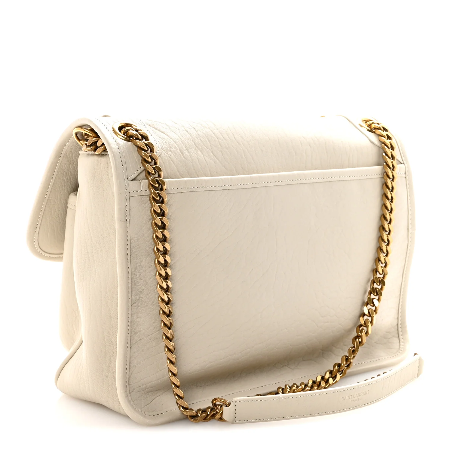 Grained Lambskin Monogram Medium Niki Chain Satchel Crema Soft - Top Club