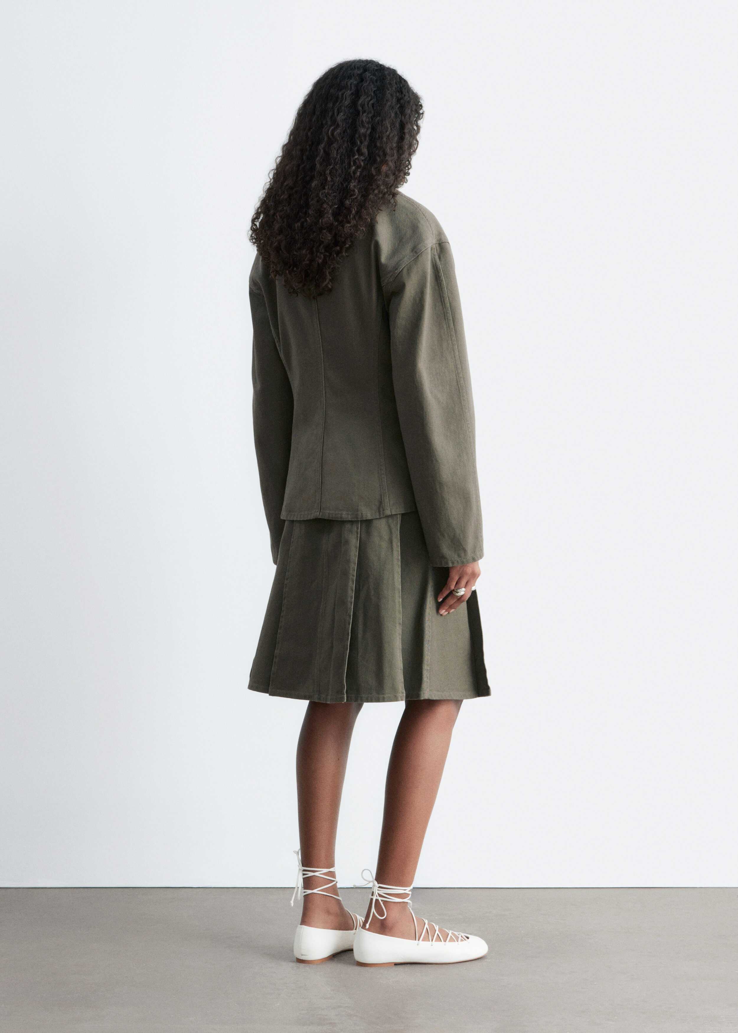 & Other Stories TAPERED COTTON JACKET