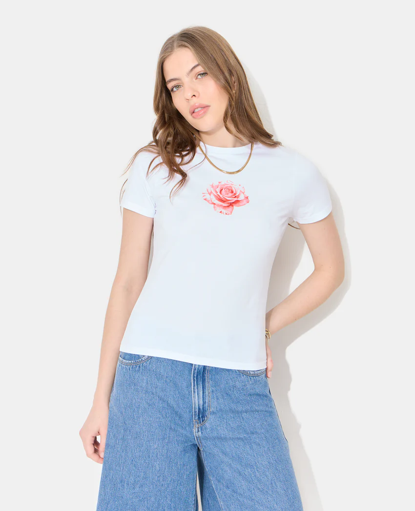 Pimkie T-shirt ajusté avec rose