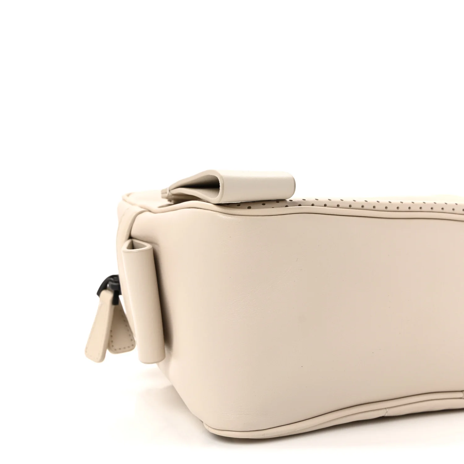Perforated Calfskin Leggero Intrecciato Belt Bag Mist Plaster - Top Club