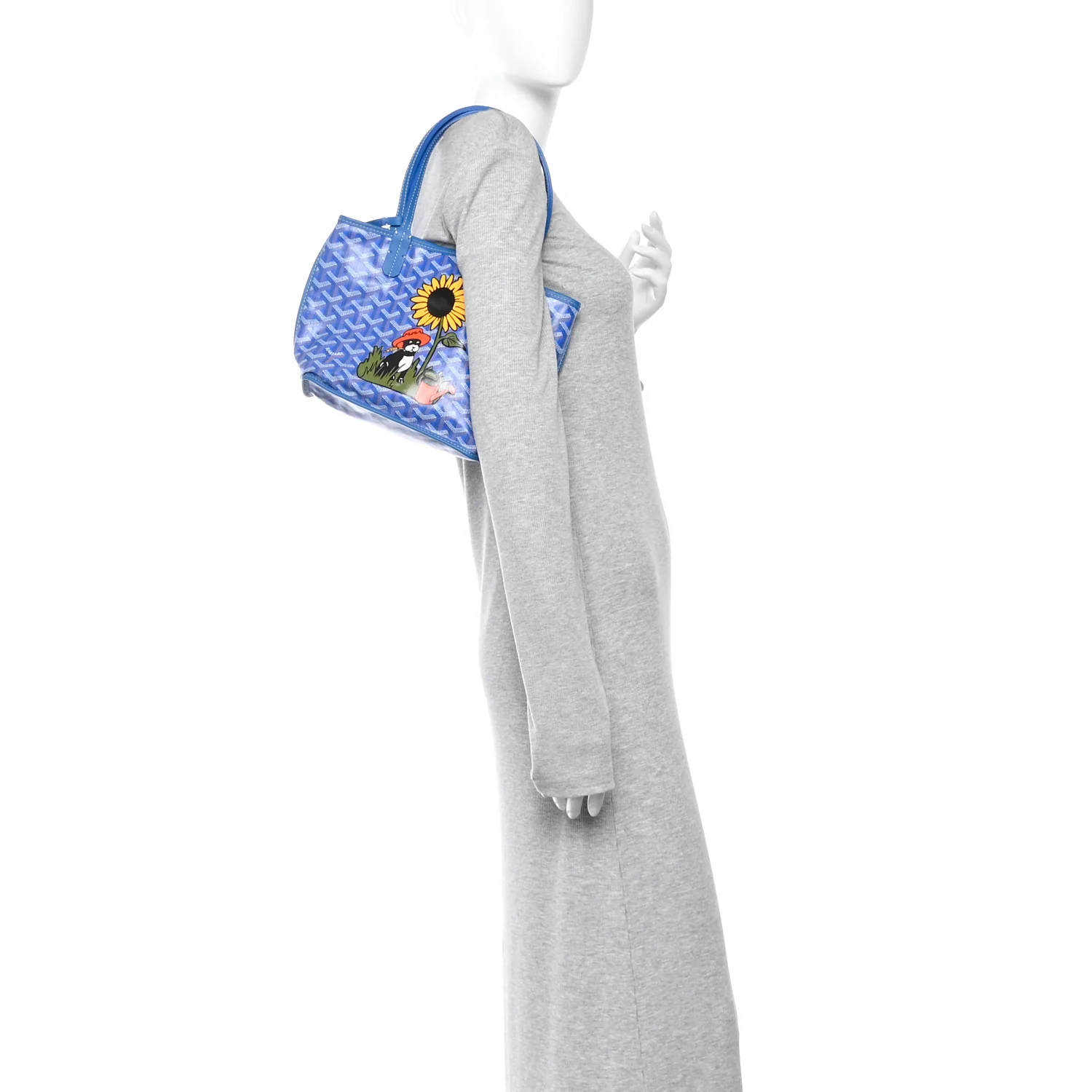 Goyardine Reversible Mini Anjou Sky Blue - Top Club