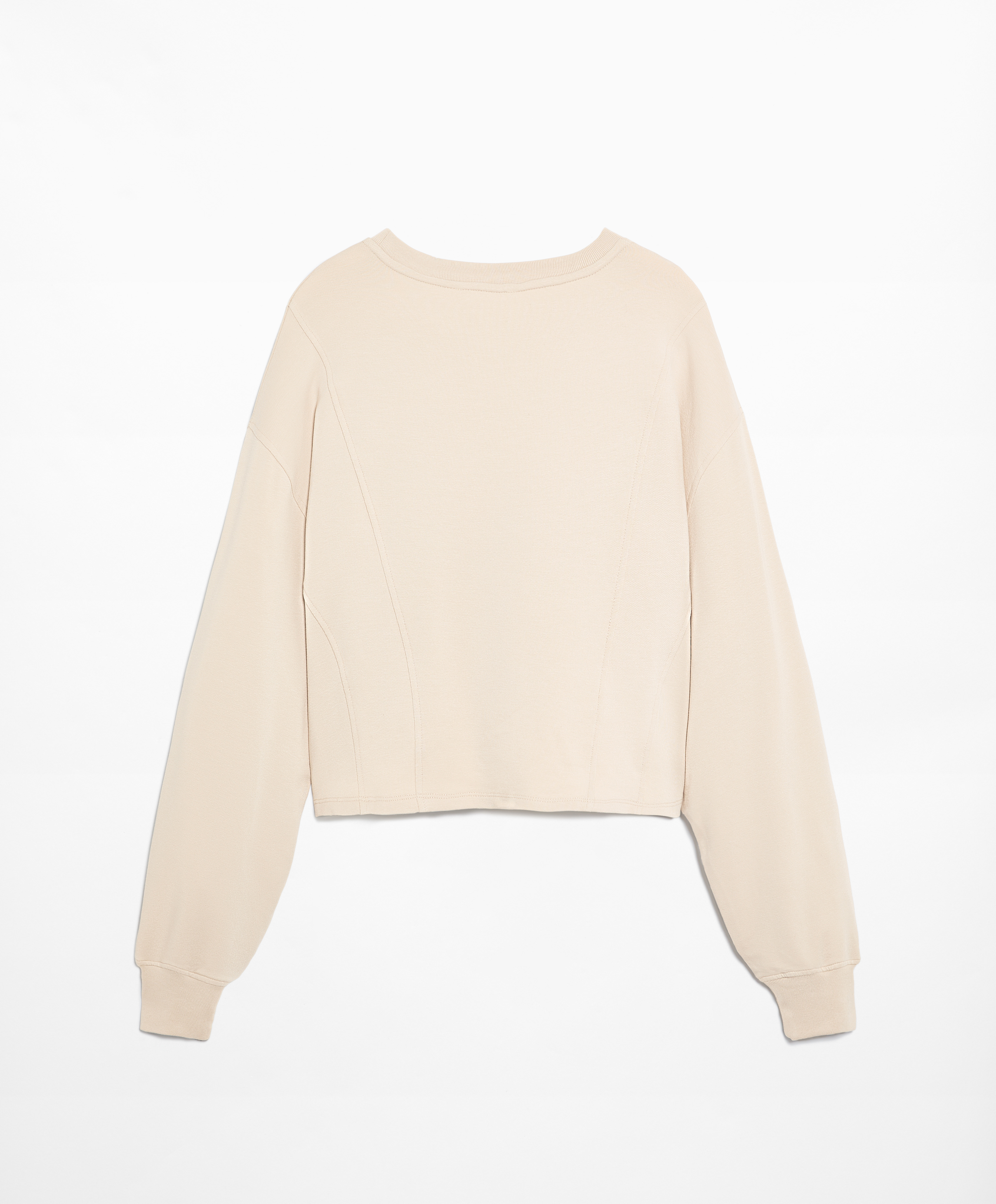 OYSHO Crop sweatshirt with cotton and modal