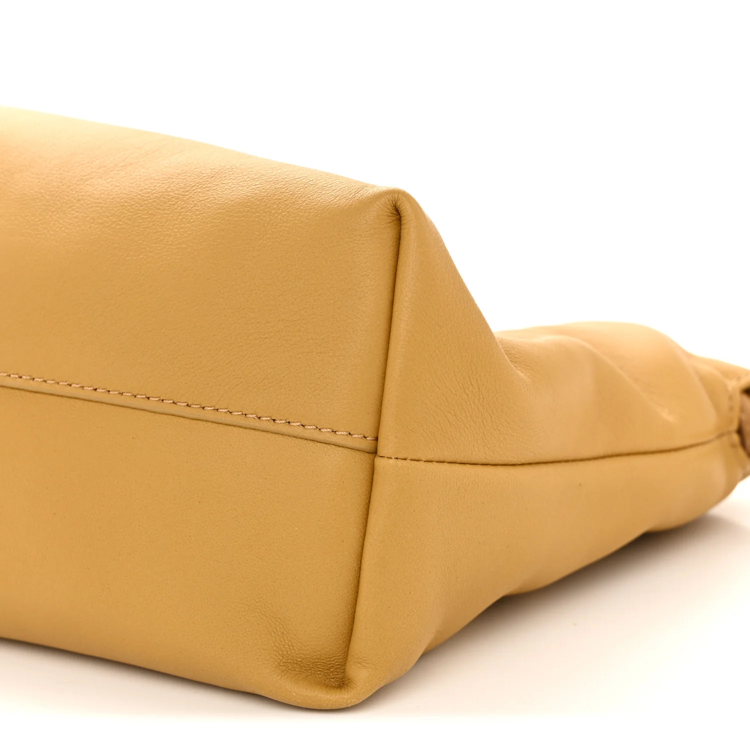 Mellow Nappa Donut Medium Chain Flamenco Knot Clutch Sahara - Top Club