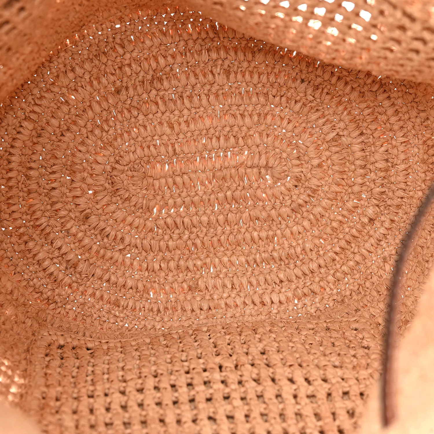 Raffia Calfskin Paulas Ibiza Balloon Ruffle Basket Tote Bag Natural Tan - Top Club