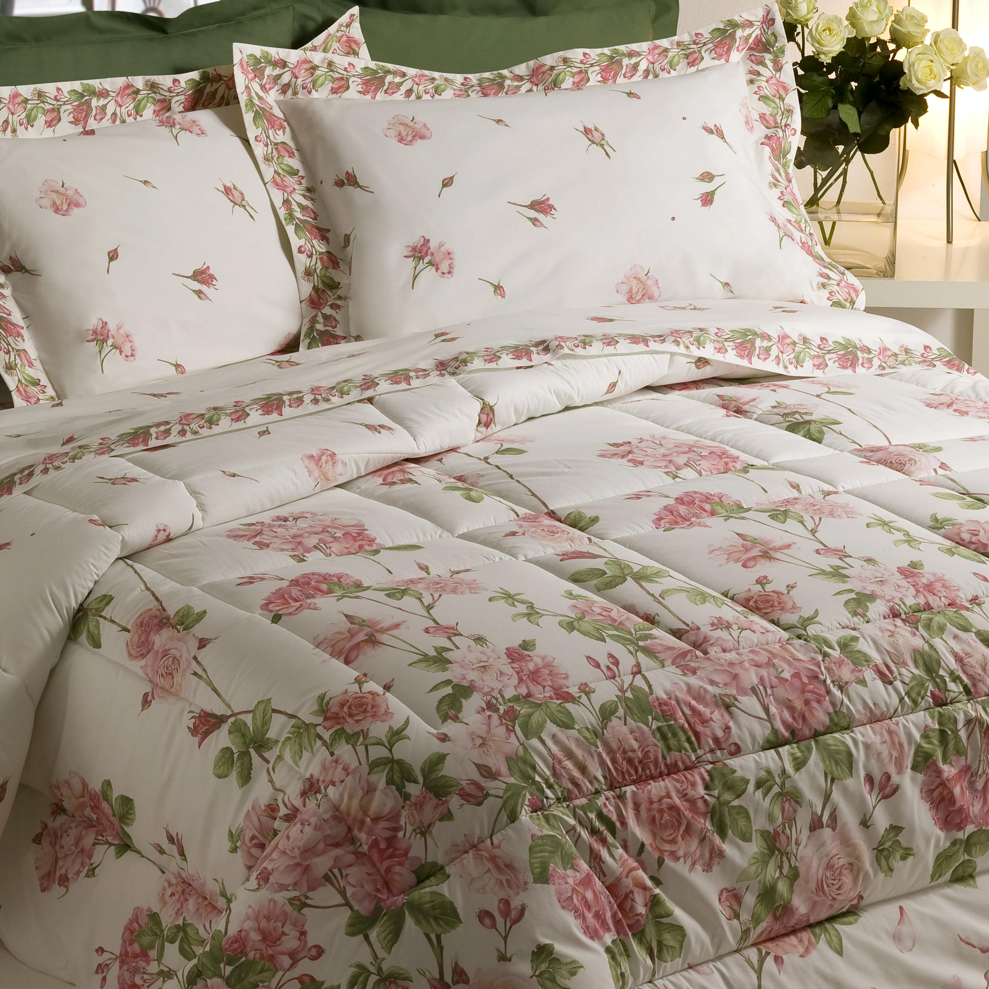 Trapunta In Percalle La-Vie-En-Rose Matrimoniale