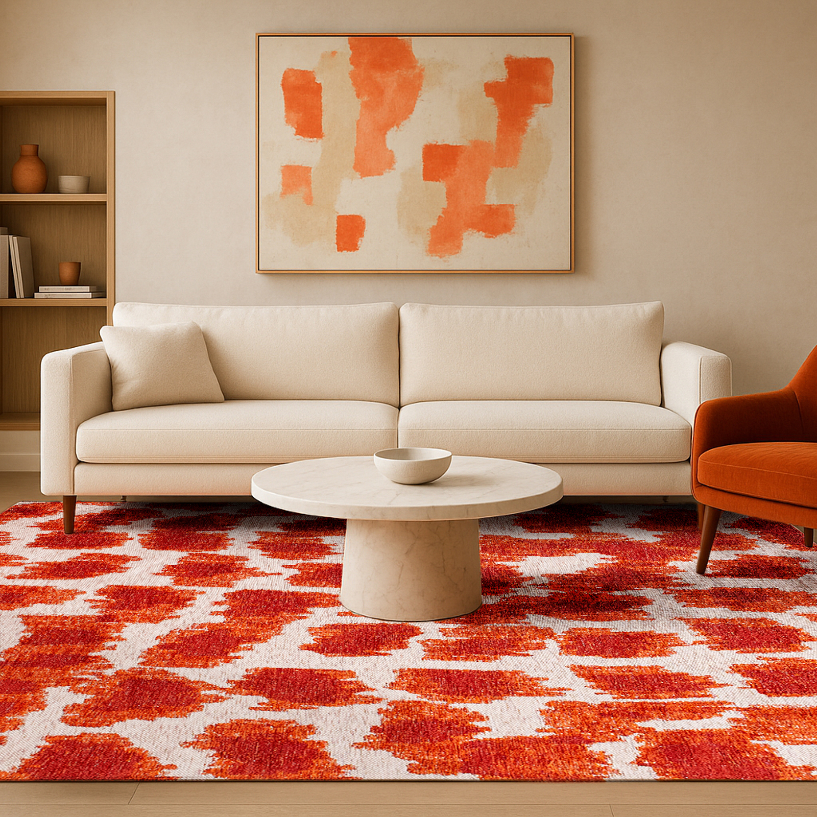9402-IKAT-GOLD BLOOD-80x150cm