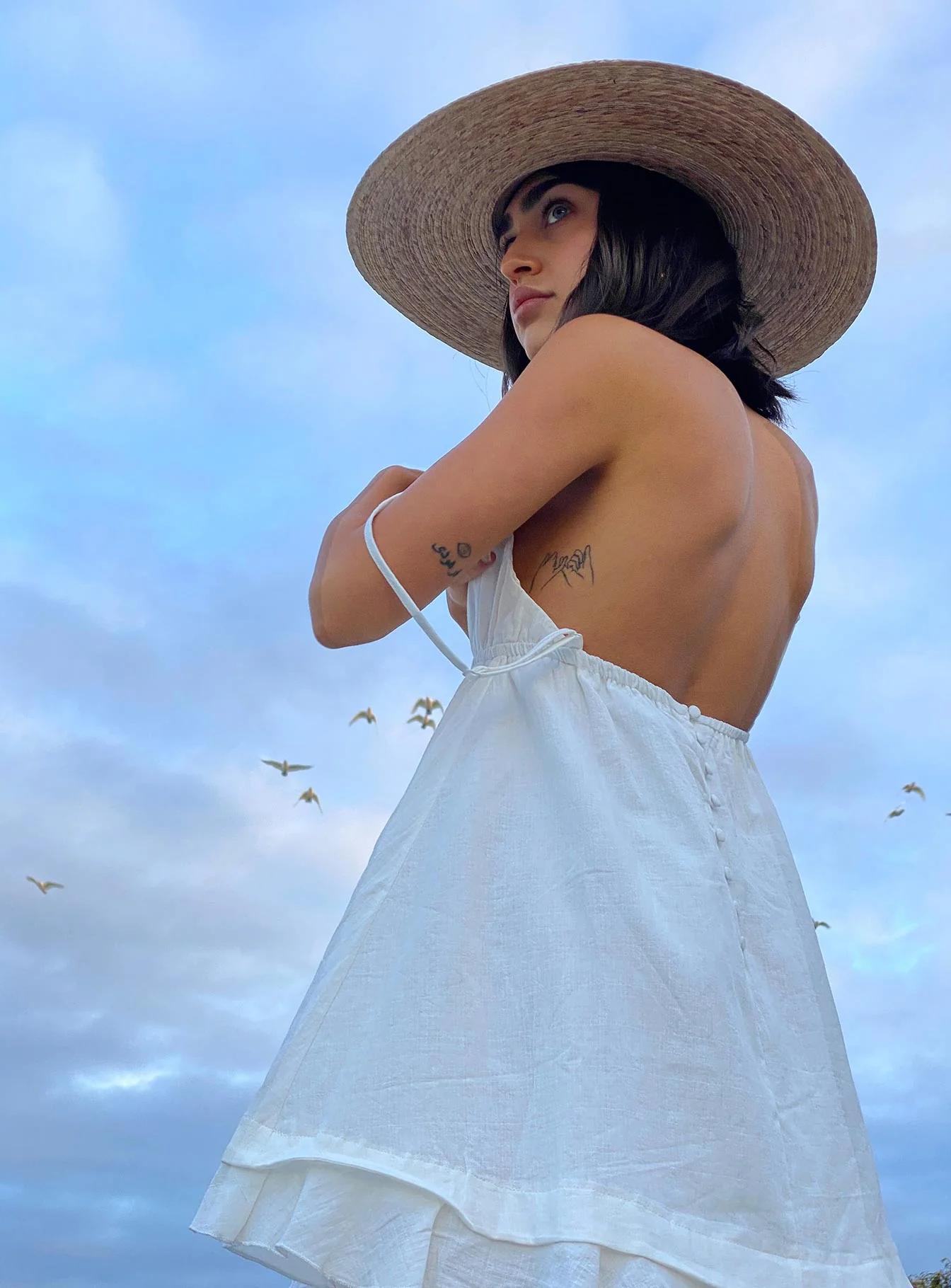 Empress Of Love Mini Dress White