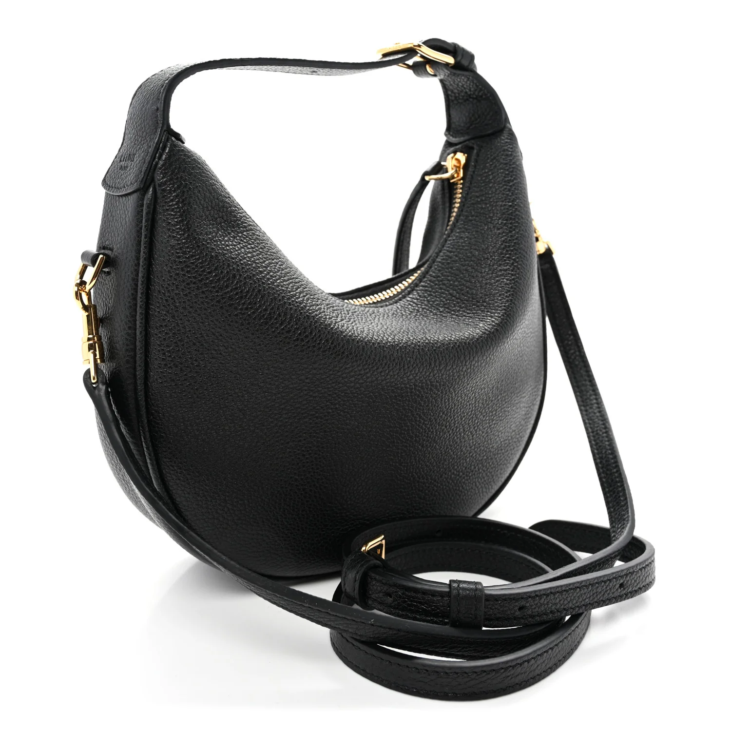 Supple Grained Calfskin Teen Lulu Shoulder Bag Black - Top Club