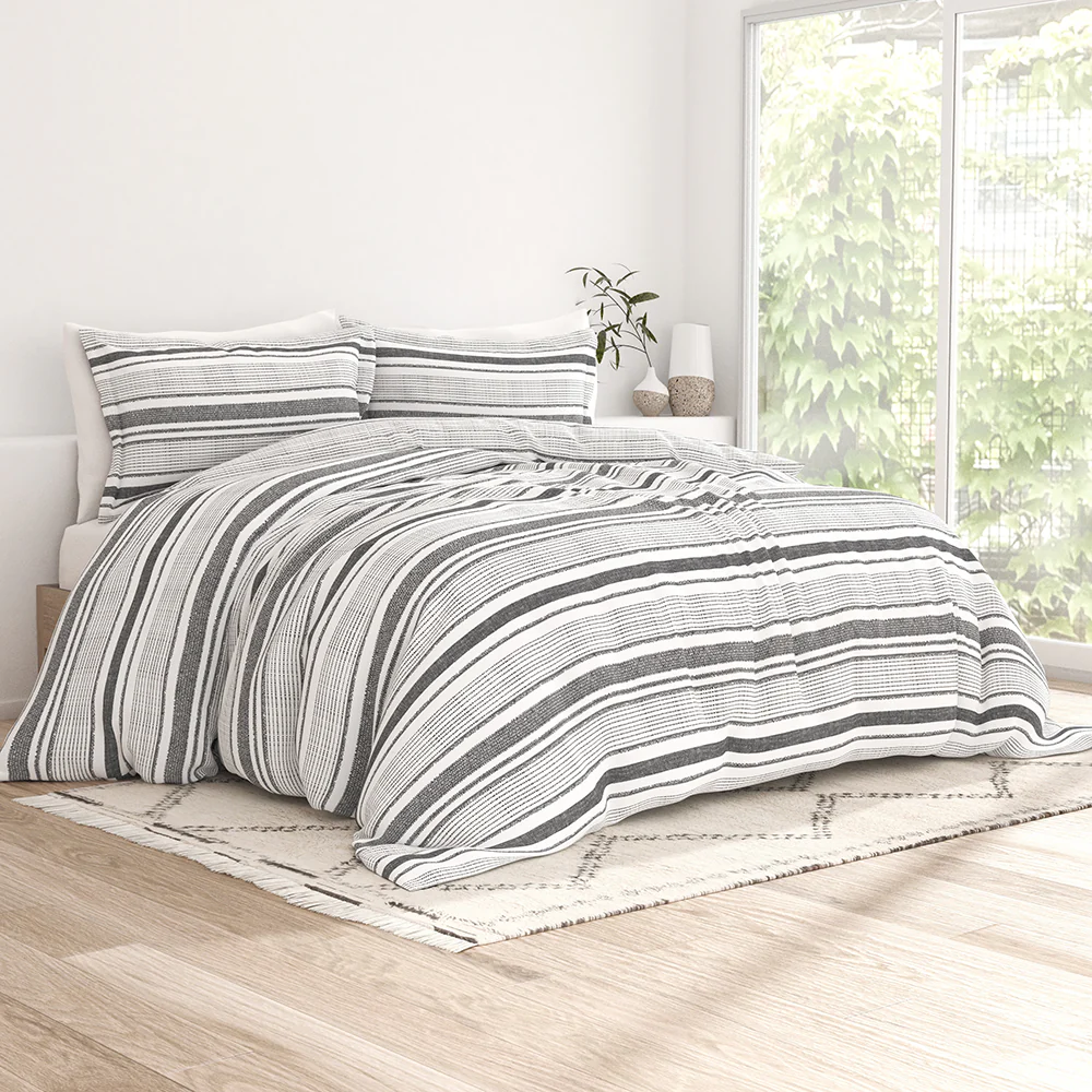 Vintage Stripe Pattern 3-Piece Duvet Cover Set (Sale)