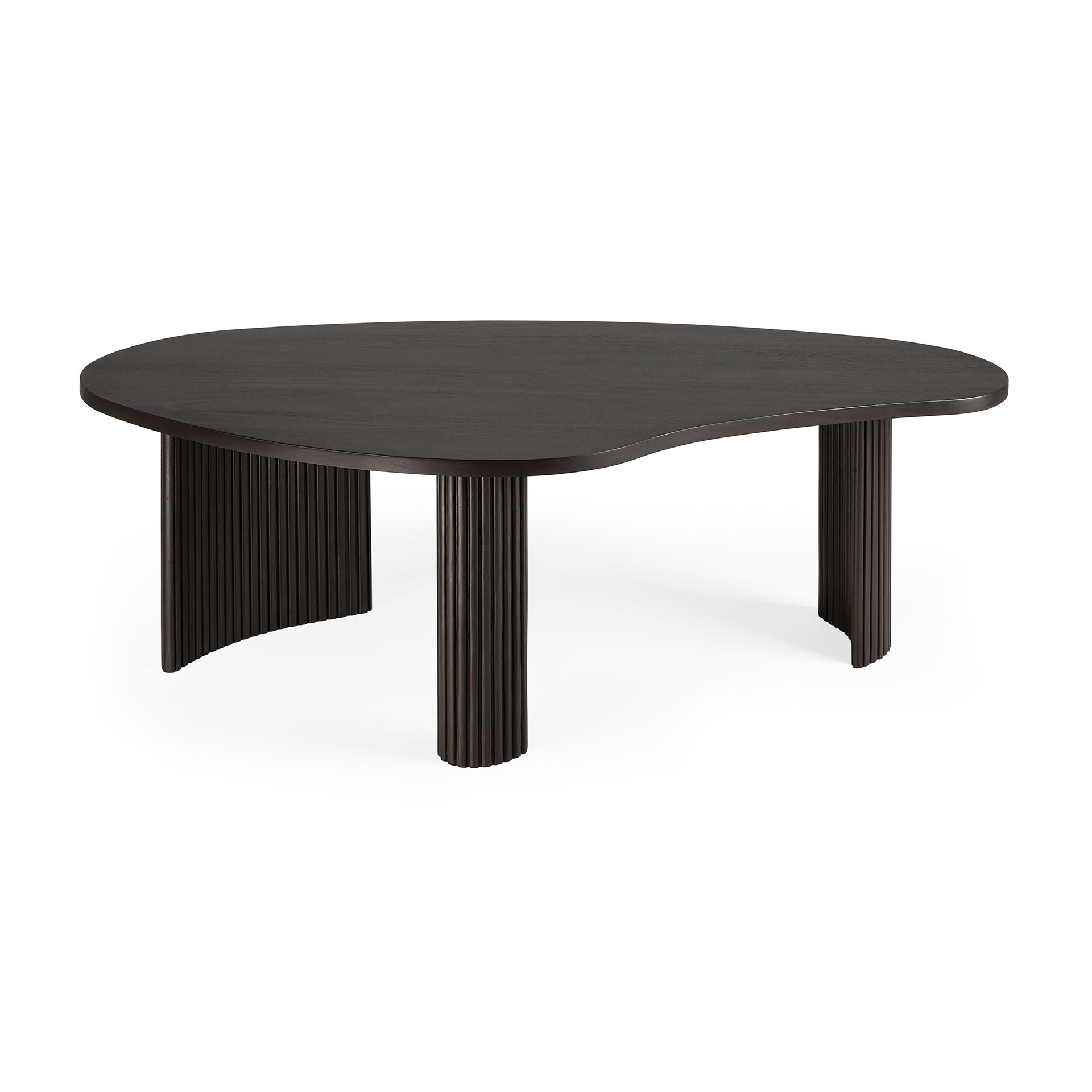Boomerang koffietafel - donker mahonie - groot