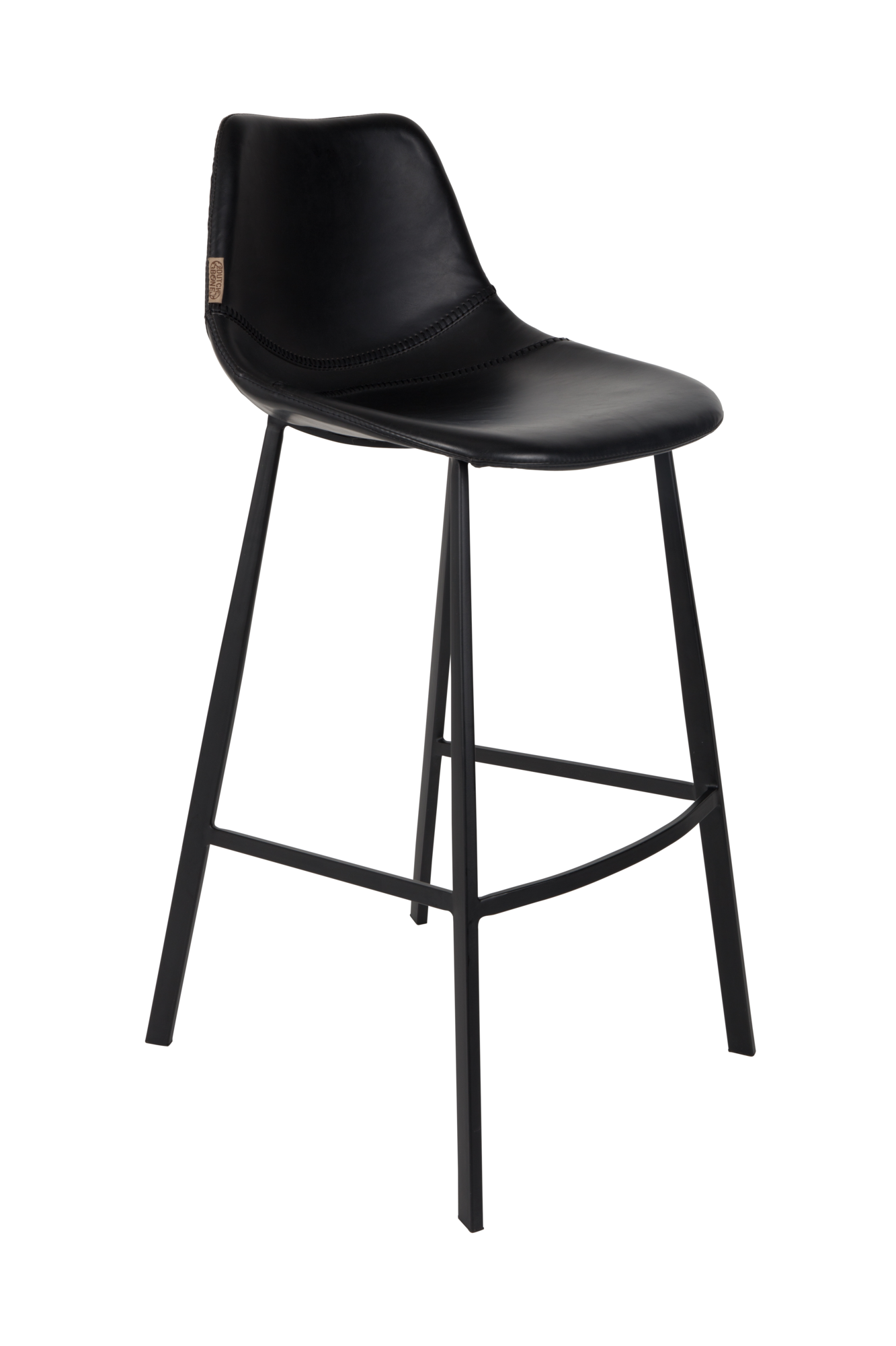 Dutchbone Franky Barkruk 80 cm Zwart