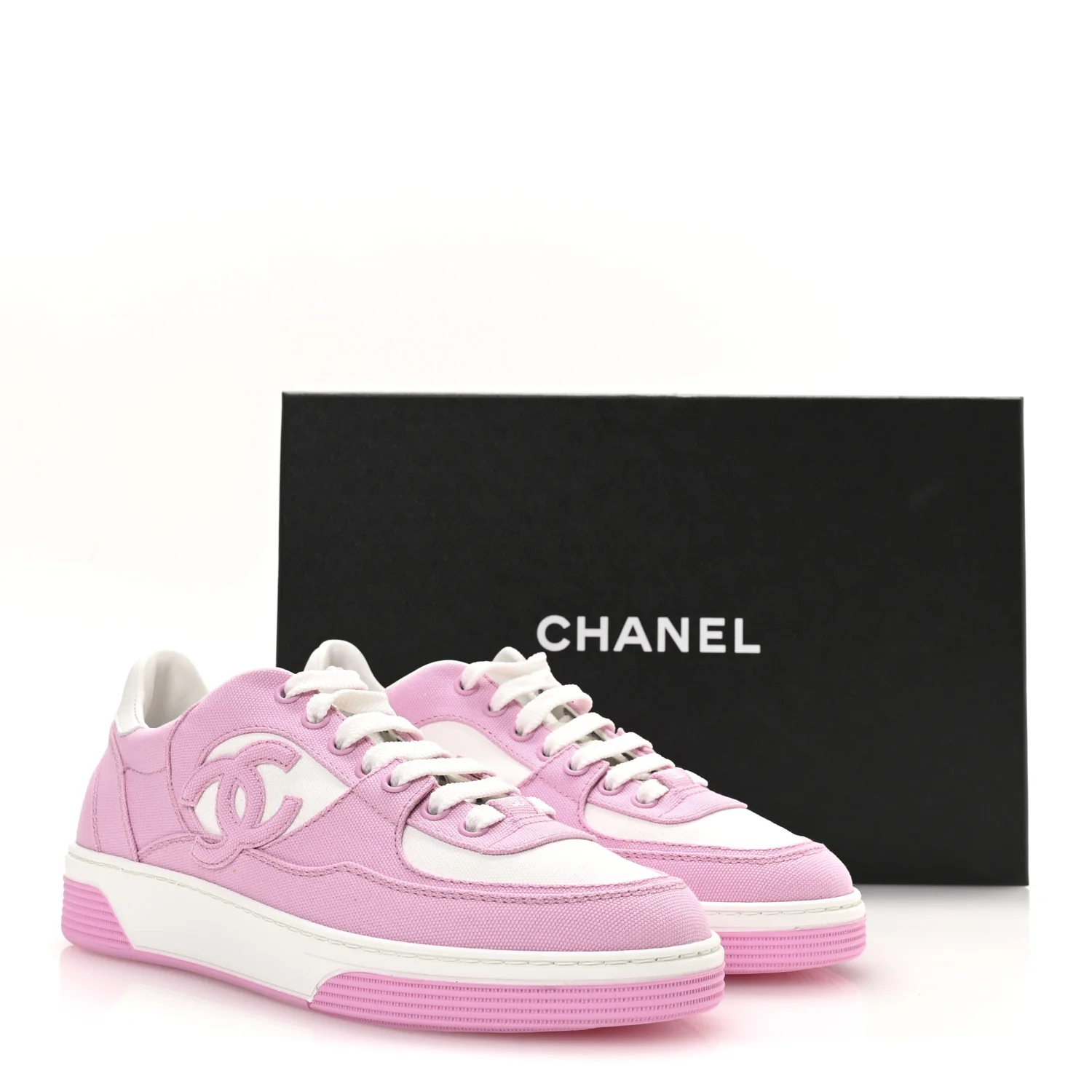 Cotton Sneakers 38 Pink White - Top Club