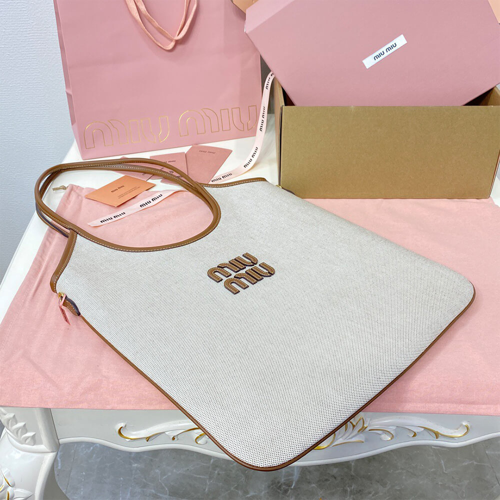 MIUMIU REGULAR IVY canvas and leather bag(HIGH-END GRADE) - Top Club