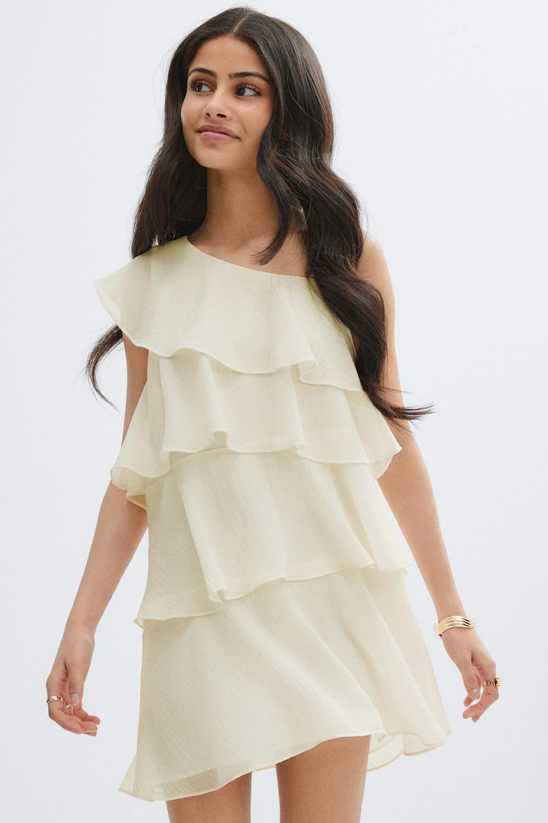 Gina Tricot y one shoulder dress