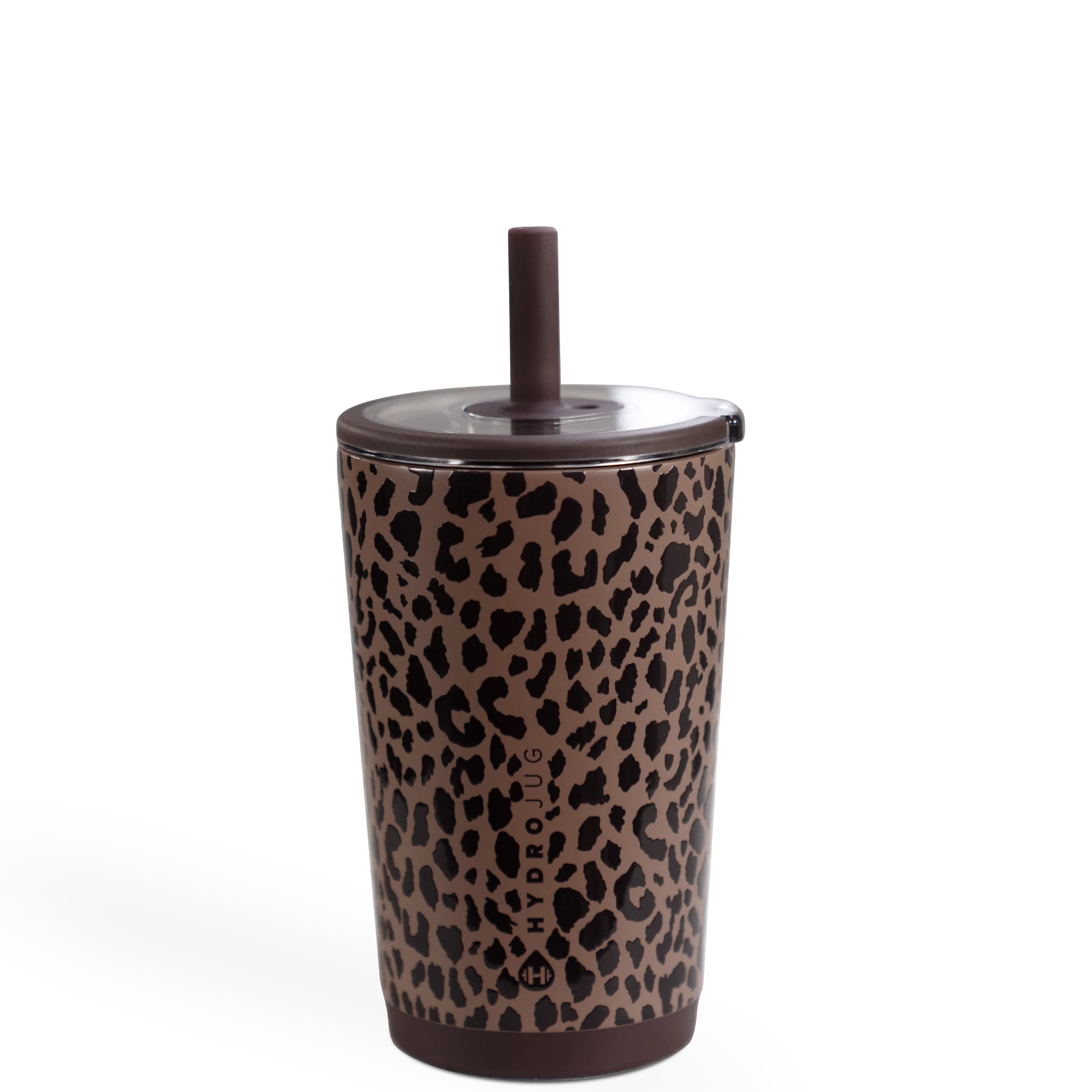 Everyday Tumbler 14oz FreeSip® Stainless Steel Water Bottle - Brown Leopard