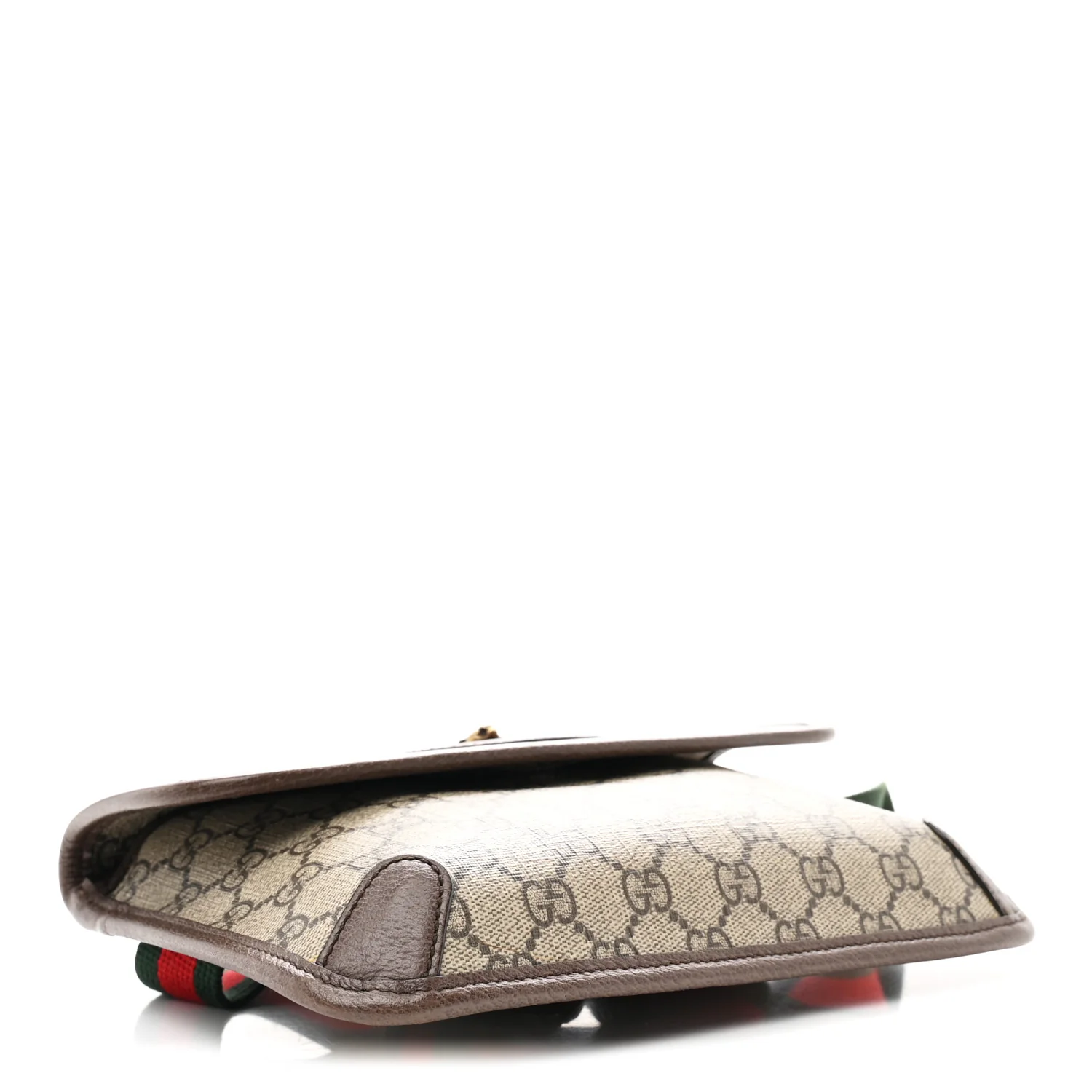 GG Supreme Monogram Neo Vintage Web Belt Bag Brown - Top Club