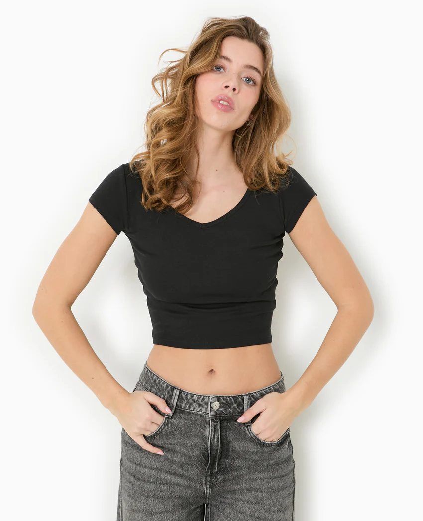 Pimkie T-shirt court col V