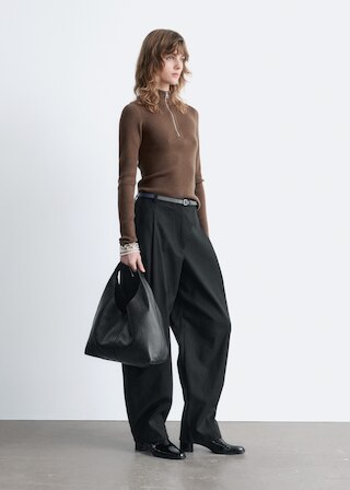 & Other Stories HALF-ZIP WOOL JUMPER