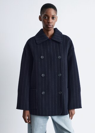 & Other Stories COCOON-SHAPED WOOL JACKET