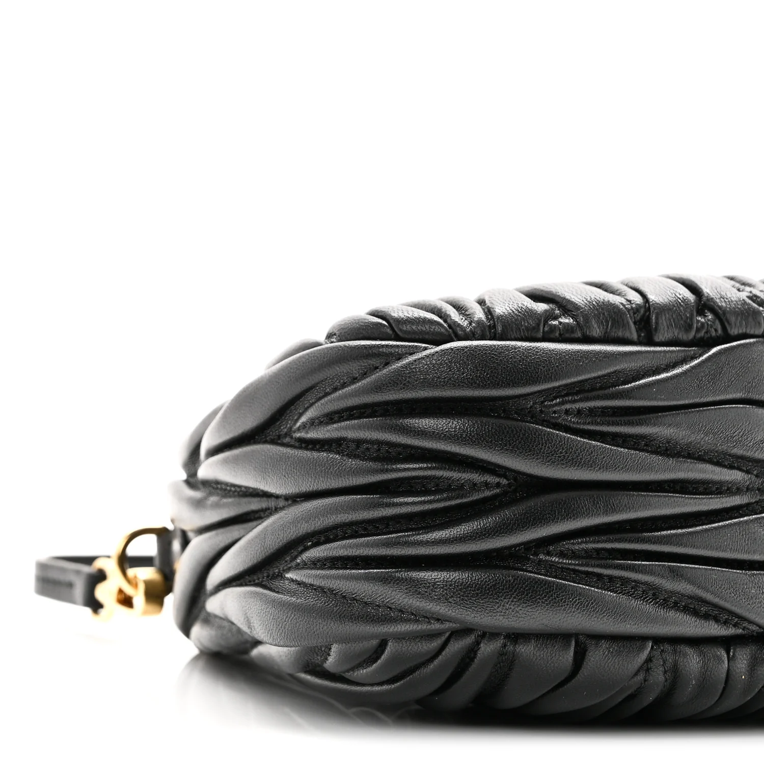 Nappa Matelasse Mini Wander Hobo Black - Top Club