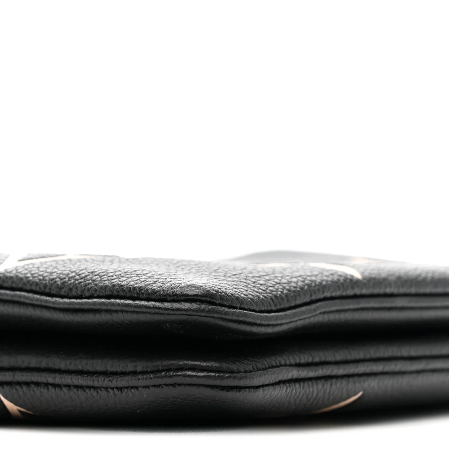 Empreinte Monogram Giant Double Zip Pochette Black Cream - Top Club