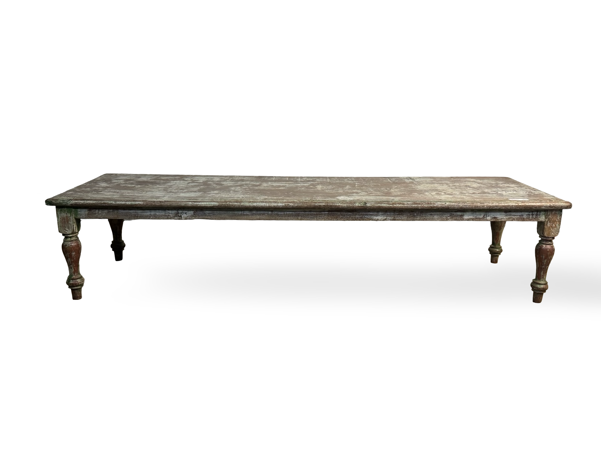 Salontafel wit/groen uniek