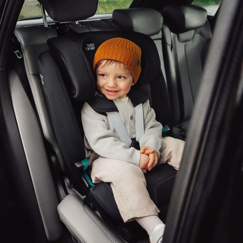 BRITAX RÖMER Seggiolino Auto EVOLVAFIX, con ISOFIX, bambini de 76-150 cm (i-Size), da 15 messi a 12 anni, Space Black