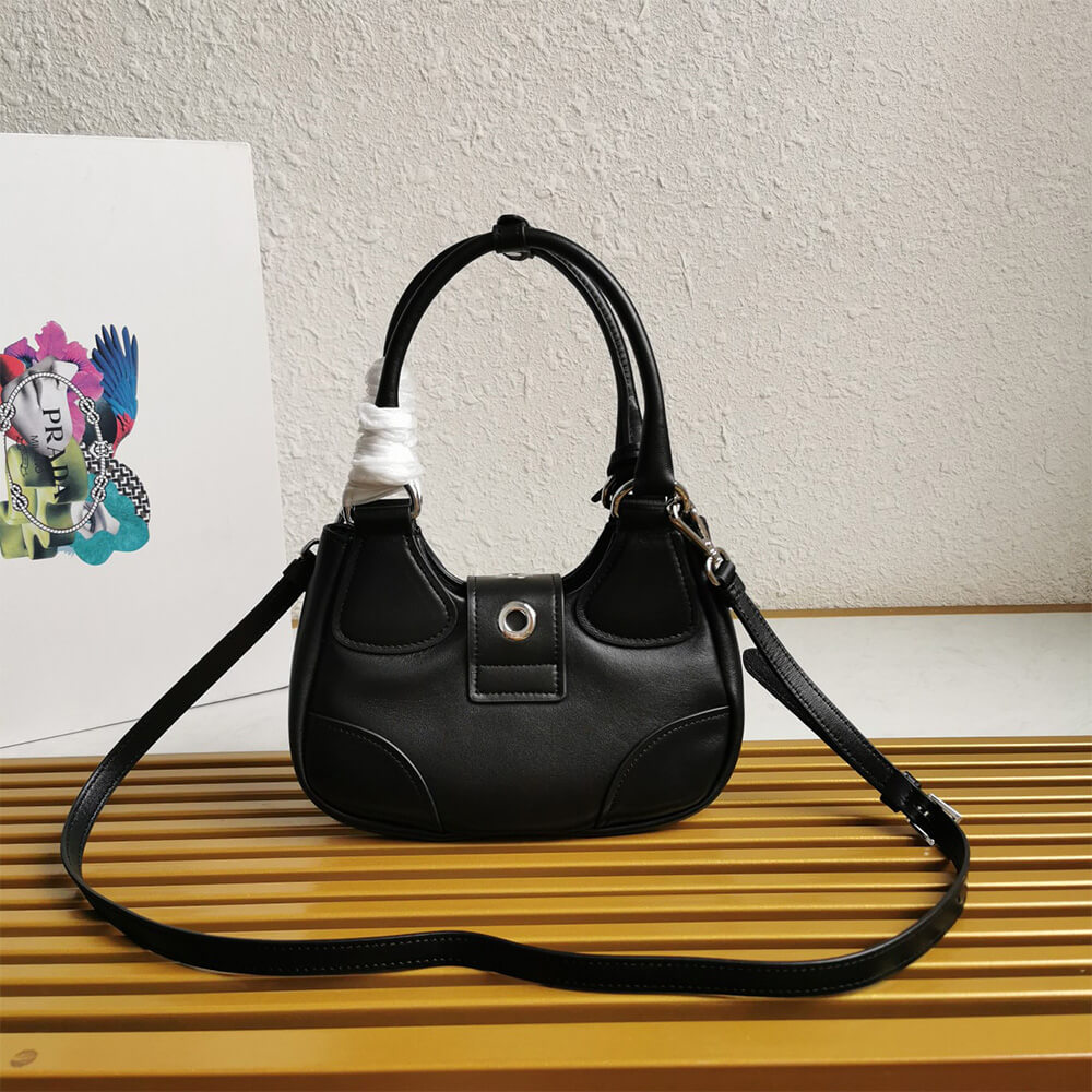 Prada Moon padded nappa-leather bag - Top Club