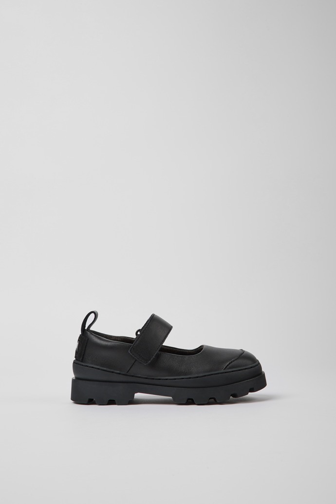 Brutus Black Leather Mary Janes for Boys