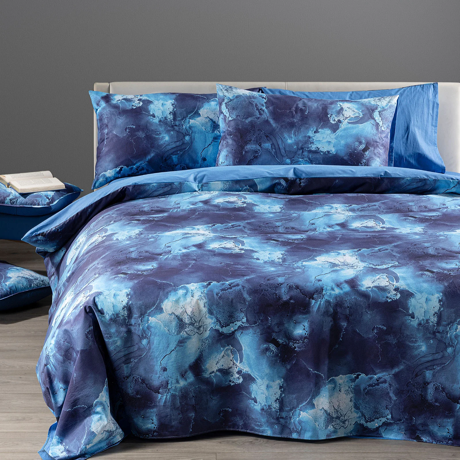 Copripiumino Con Federe In Cotone Queen Matrimoniale Unica New Generation