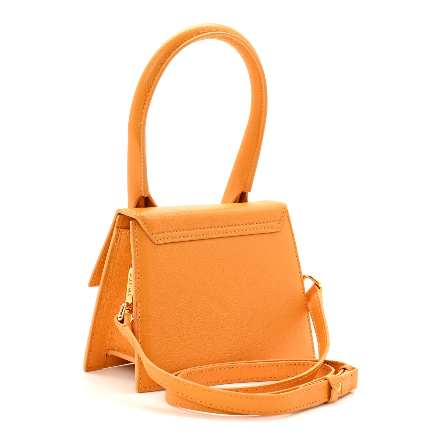 Grained Calfskin Le Chiquito Moyen Dark Orange - Top Club