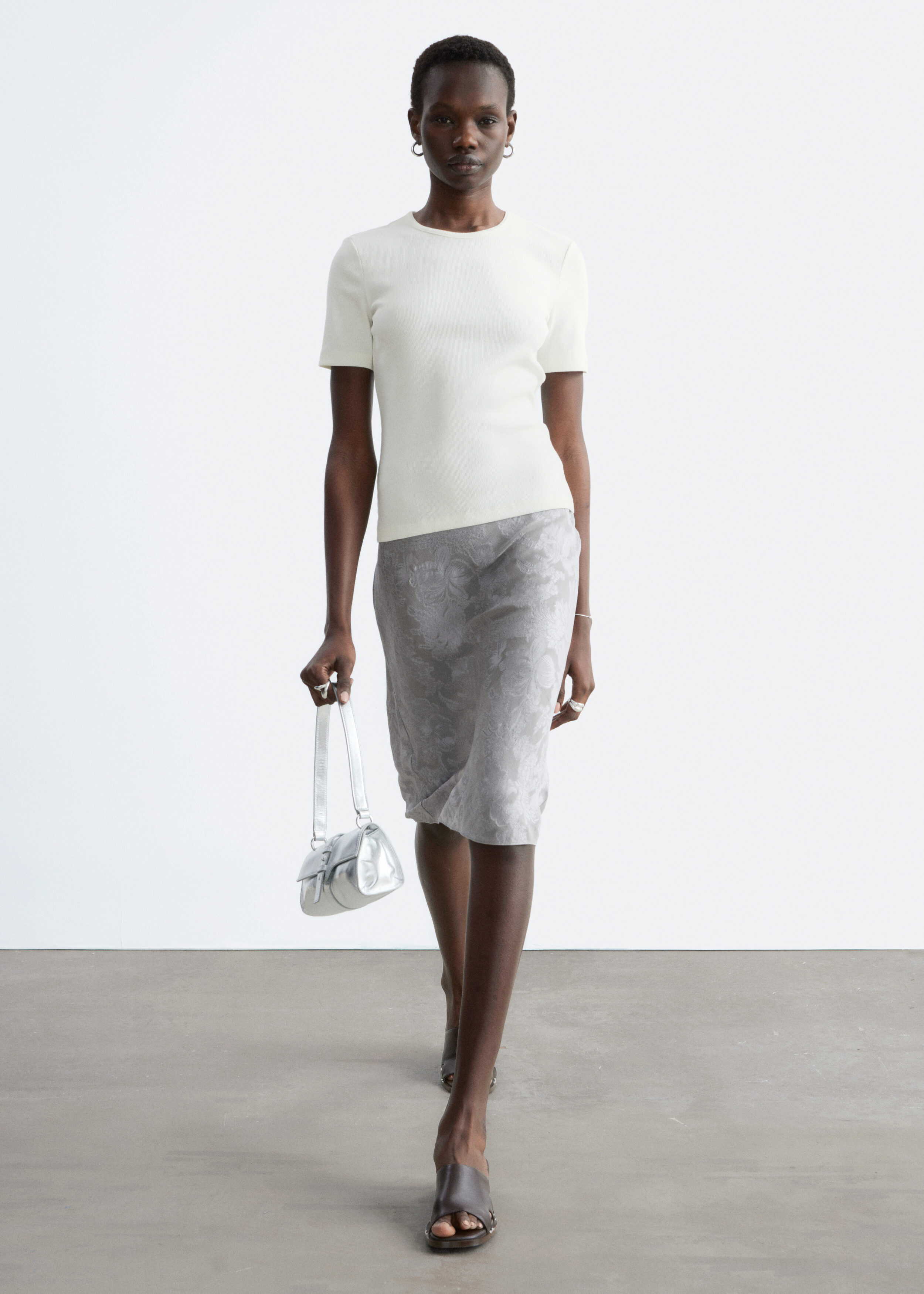& Other Stories RIBBED T-SHIRT