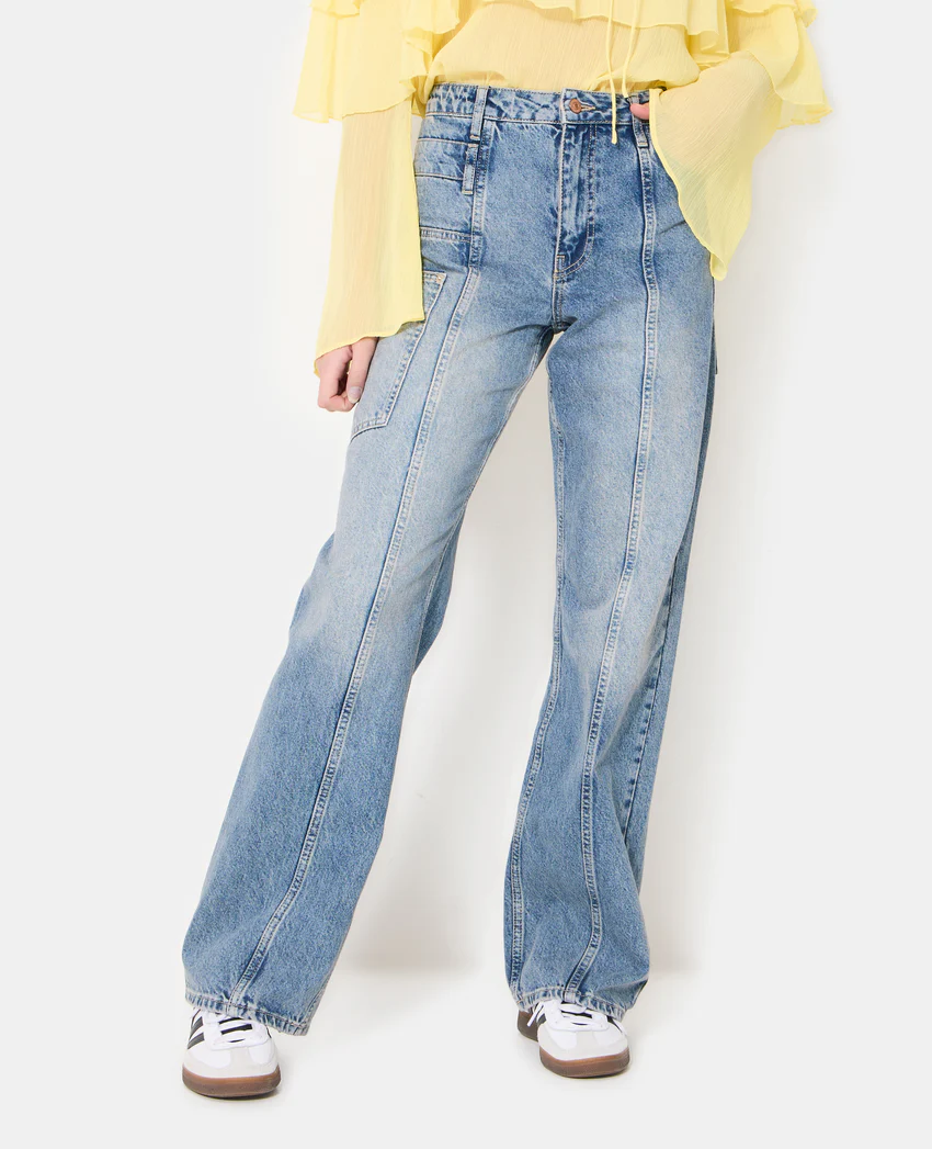 Pimkie Jean straight avec jeux de coutures et de poches