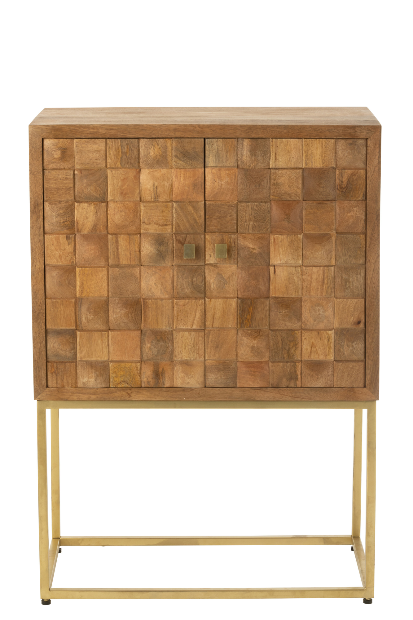 Kast Furu hoog Goud/Naturel