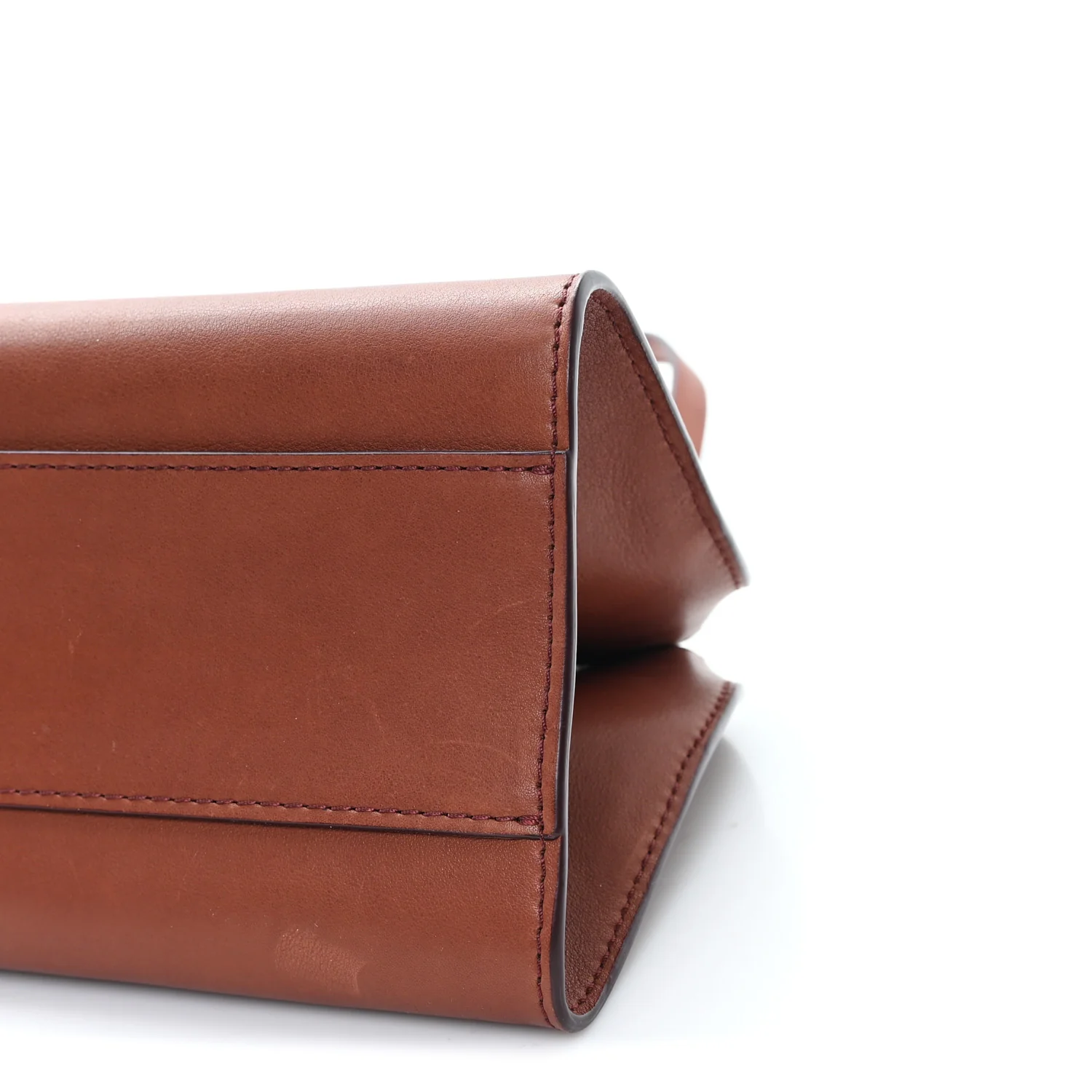 Smooth Calfskin Peggy Bag New Burgundy - Top Club