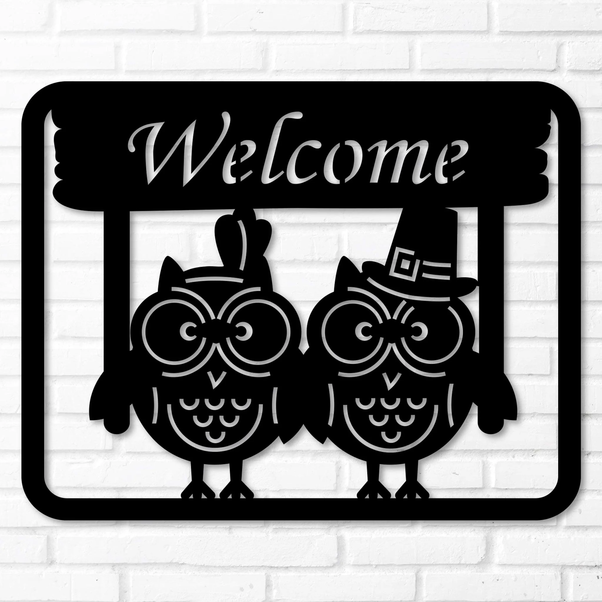 Owl Welcome Sign - Alvarez Pro Painting LLC