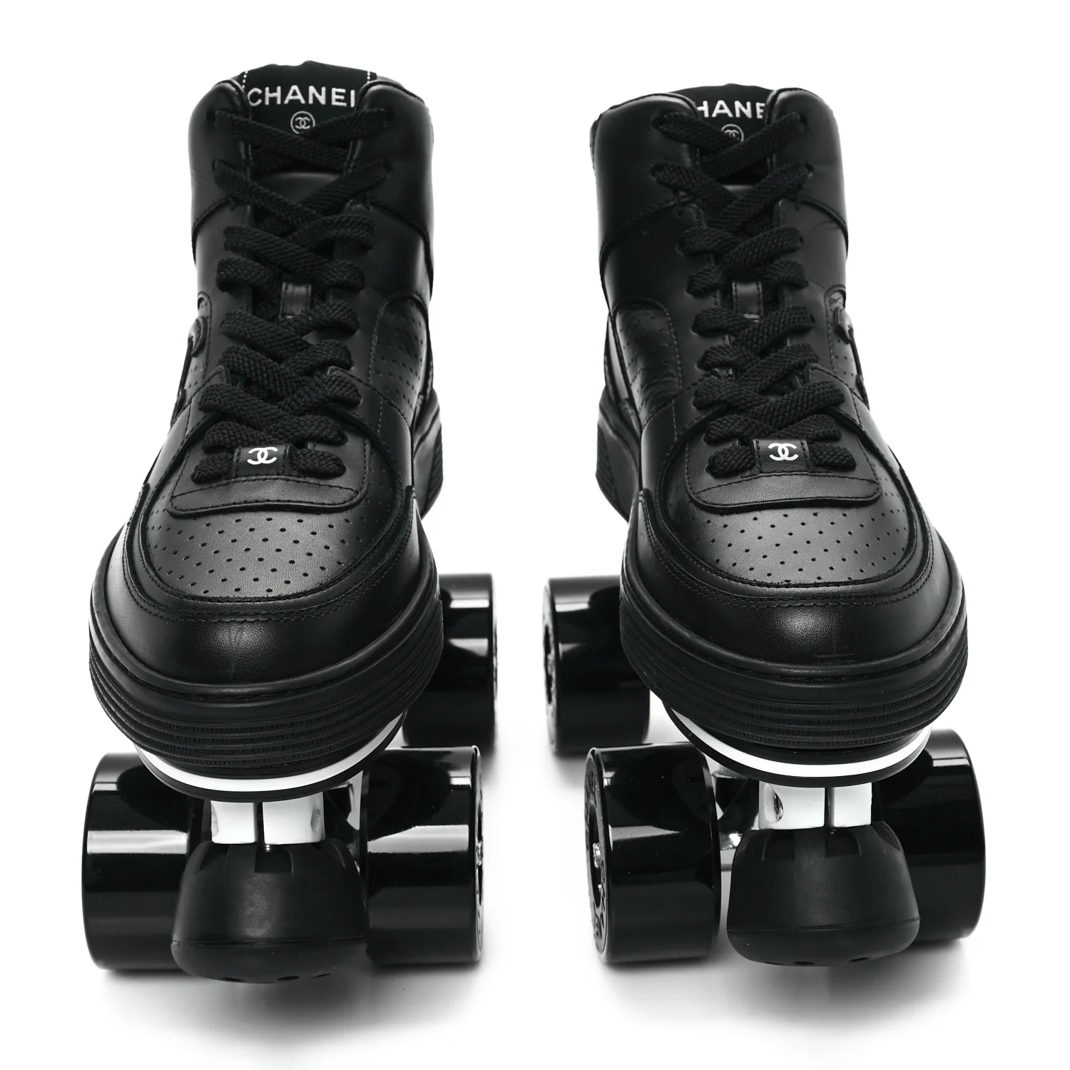 Calfskin Womens Roller Skates 38 Black - Top Club