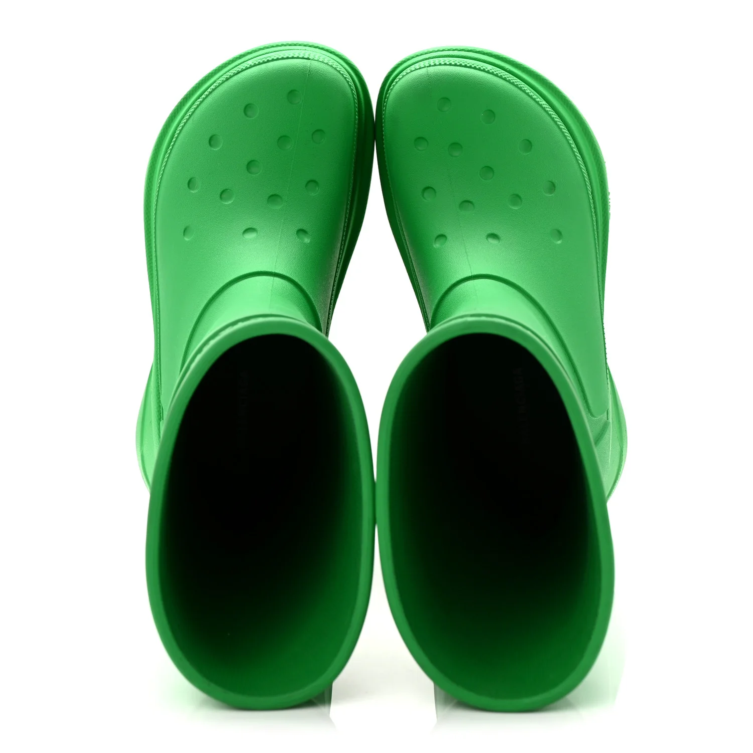 X CROCS Rubber Womens Rain Boots 36 Grass Green - Top Club