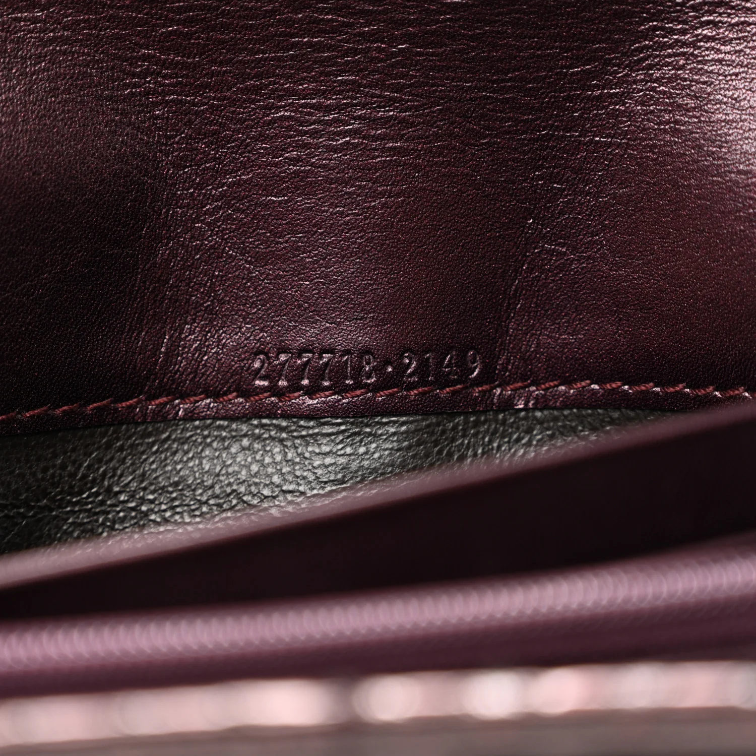 Metallic Snakeskin Soft Stirrup Wallet Brown - Top Club