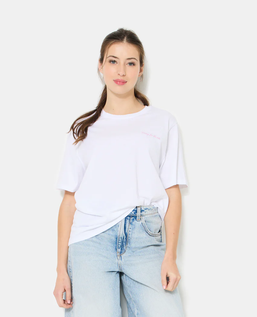 Pimkie T-shirt oversize avec print poitrine et dos