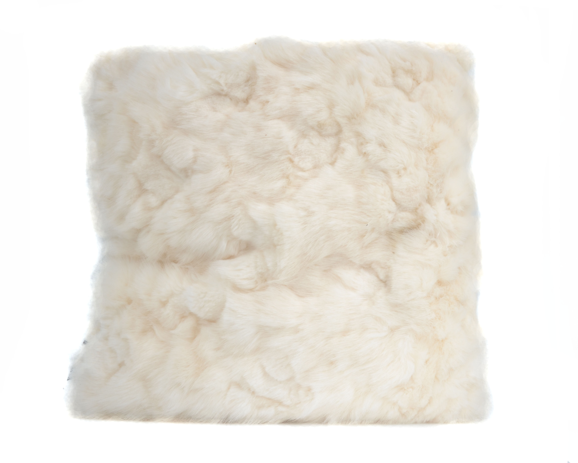 Kussen La furr imitatiebont 4 WIT 50 x 50 cm