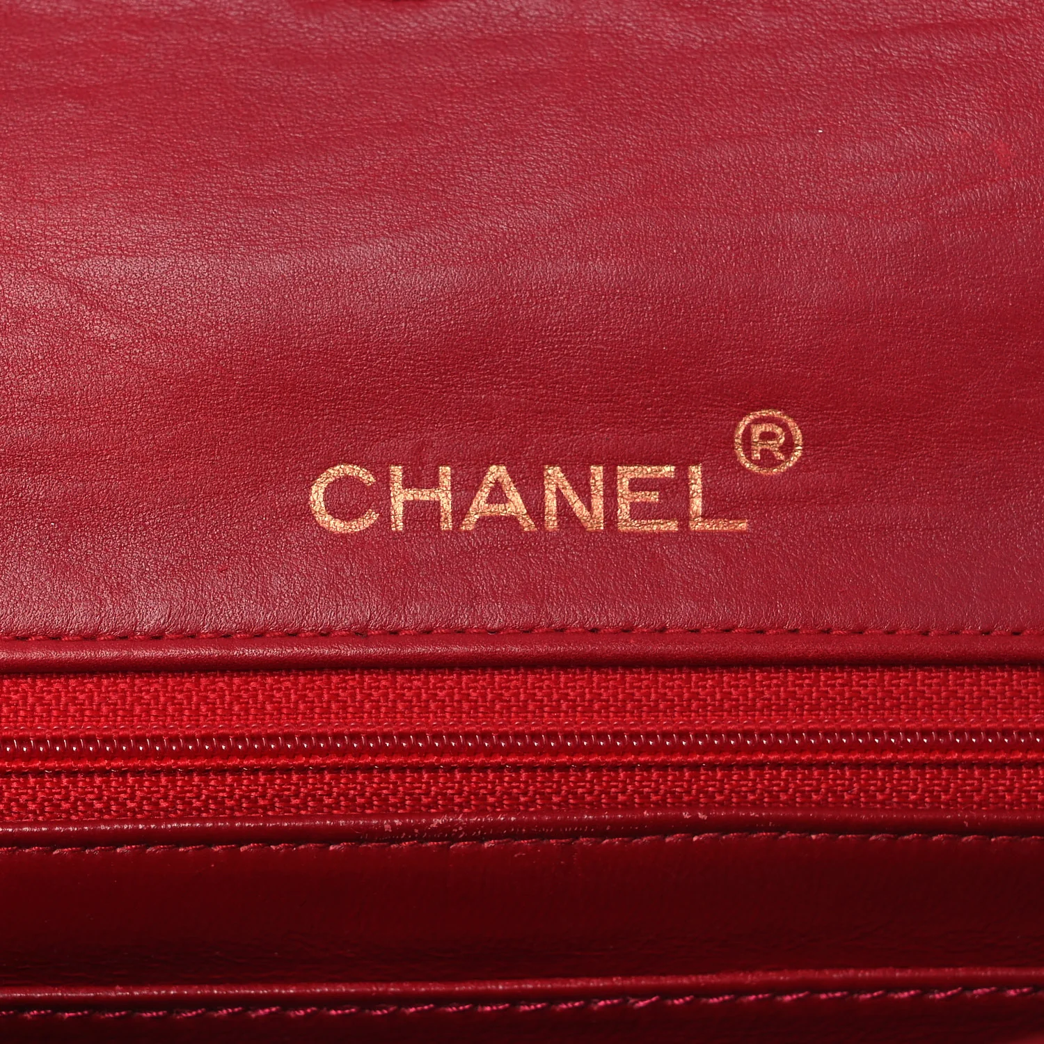 Lambskin Quilted Mini Square Flap Red - Top Club