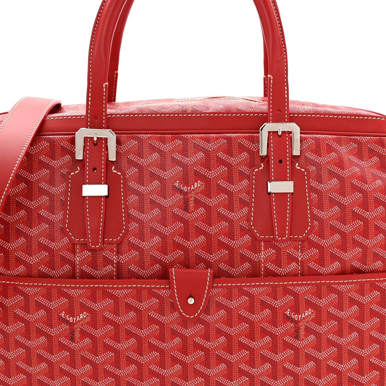 Goyardine Ambassade MM Briefcase Red - Top Club