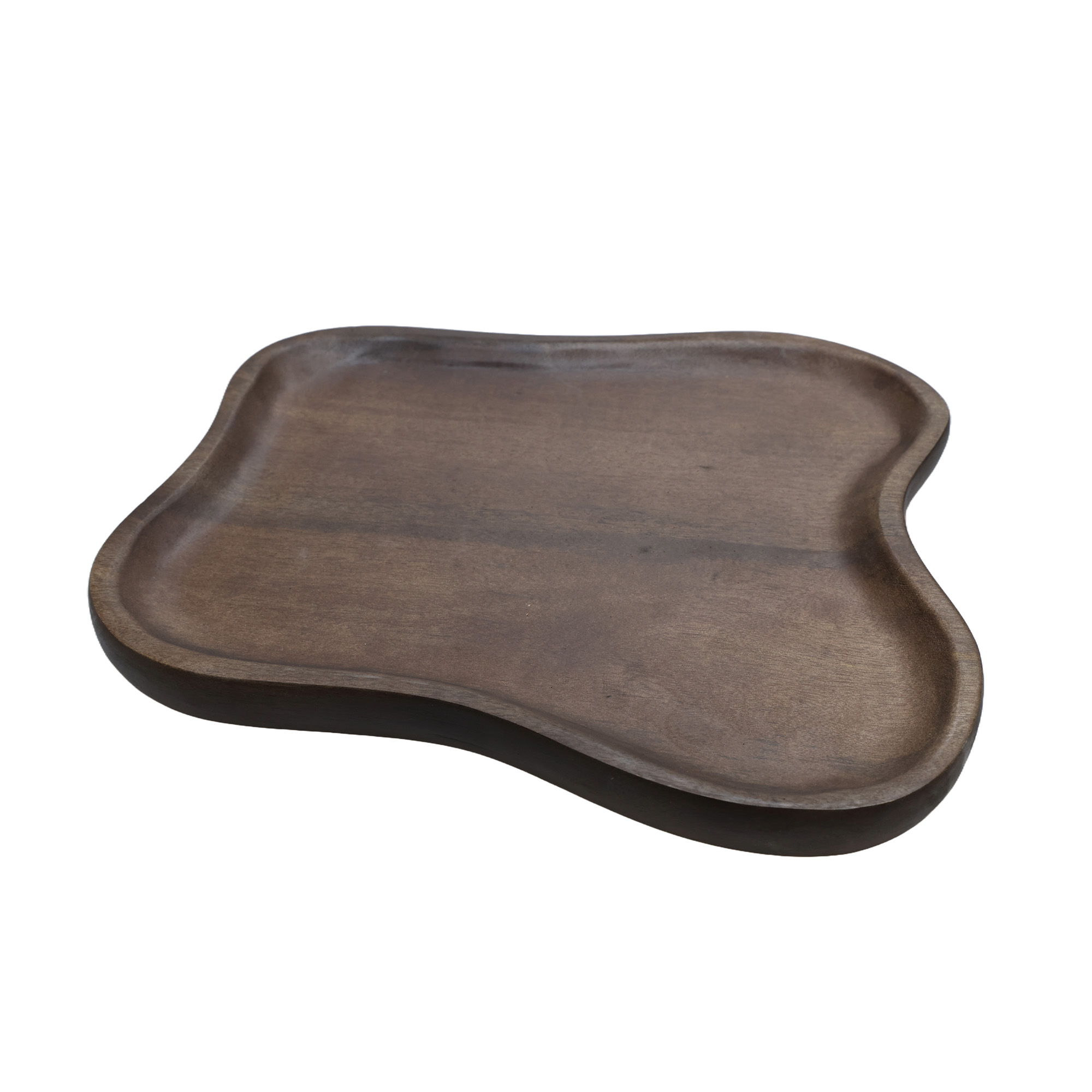 Dienblad Breckenridge walnut Ø35 x H35 cm