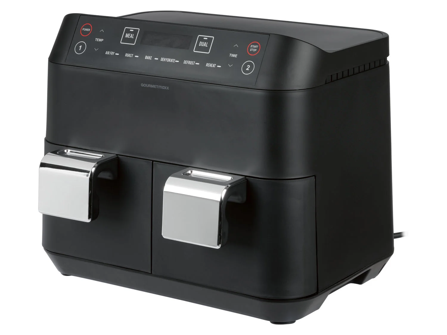 GOURMETmaxx hot air rack double basket 2x 3.8l