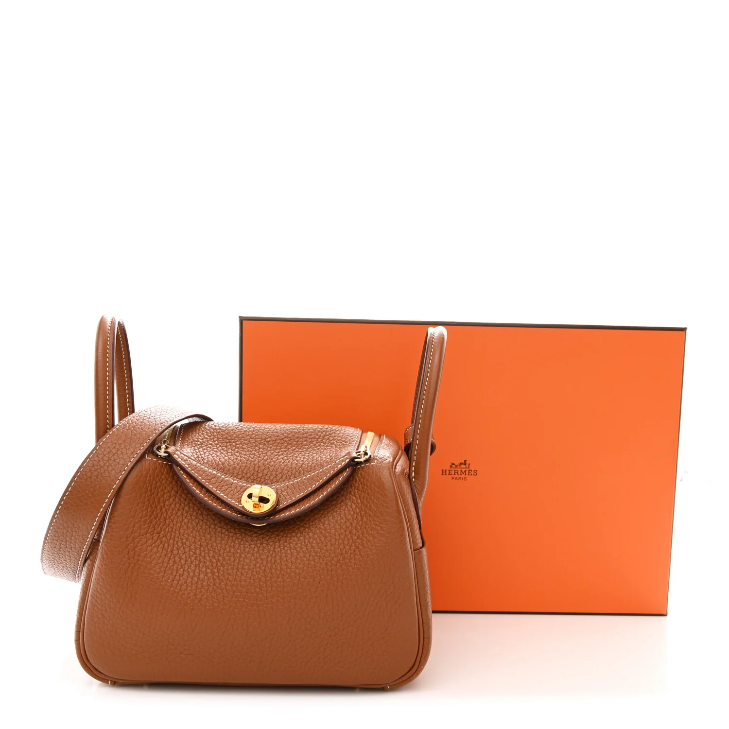 Taurillon Clemence Mini Lindy 20 Gold - Top Club