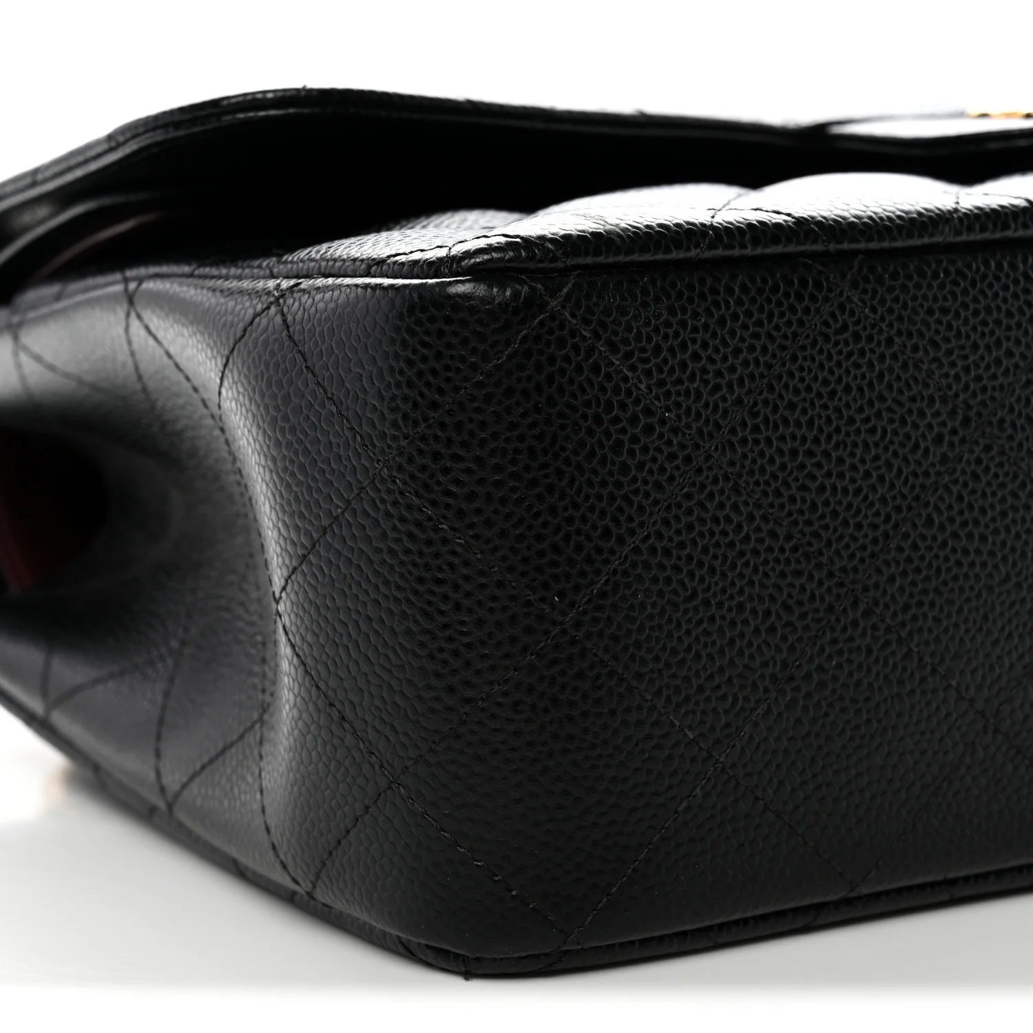 Caviar Quilted Jumbo Double Flap Black - Top Club