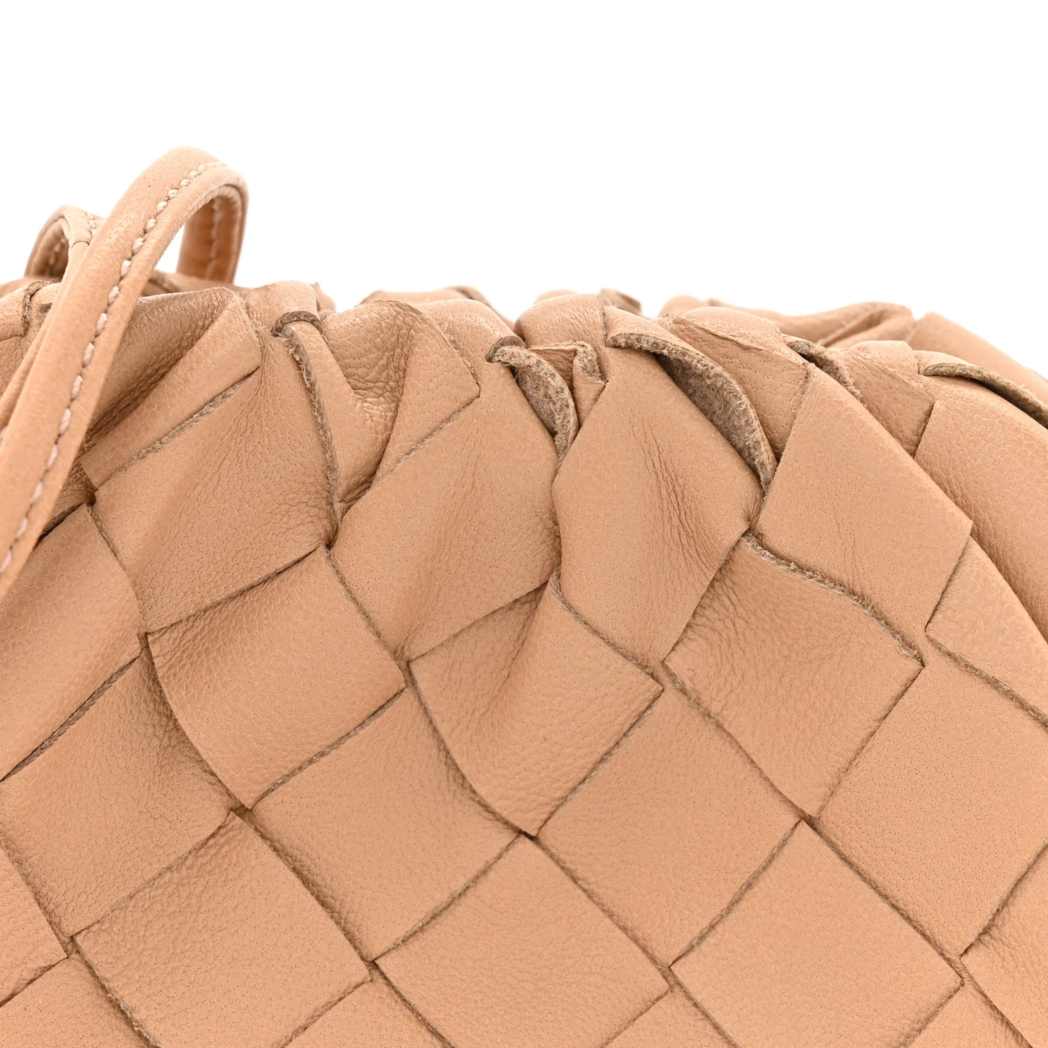 Nappa Intrecciato Coin Purse Almond - Top Club