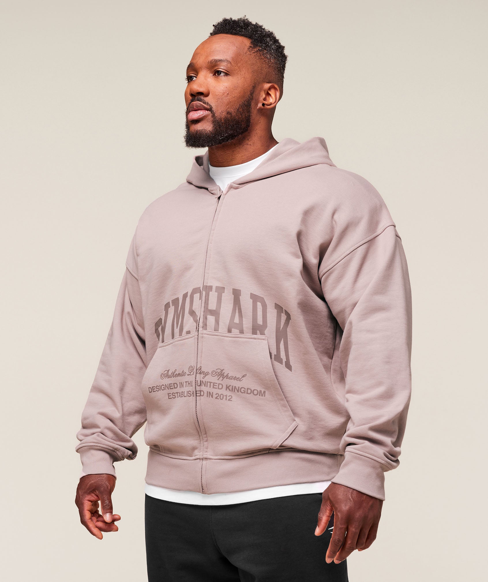 COACH Collegiate Script Zip Up Hoodie