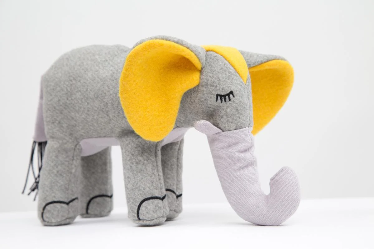 MaxBone Elsie the Elephant Squeaky Plush Dog Toy (FINAL SALE)